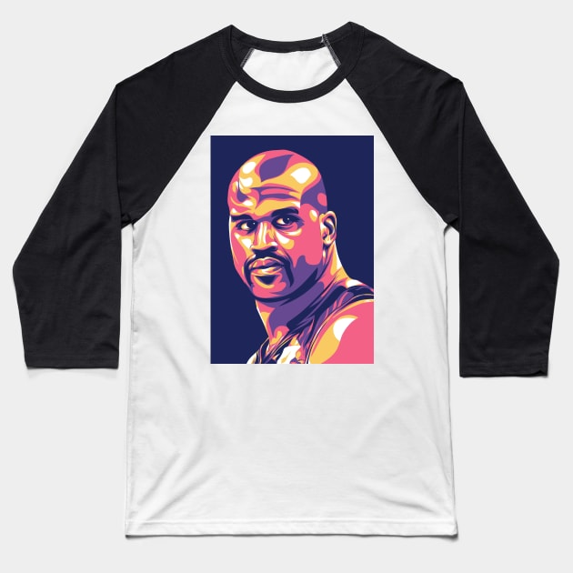 Shaquille O'Neal Baseball T-Shirt by Rekayasabumi